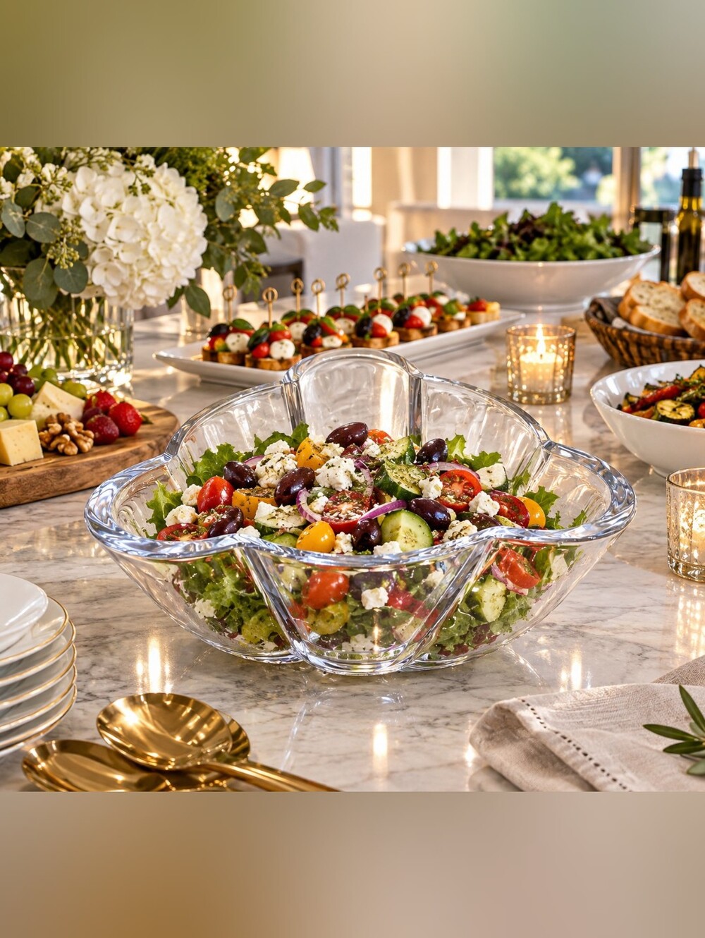 Bowring Glass Salad Bowl